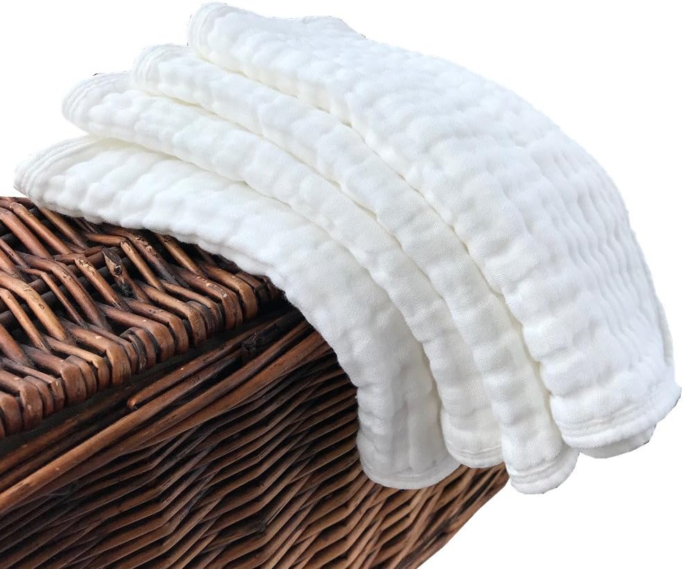 3-Pack Soft Cotton Muslin Burp Cloths - NextMamas
