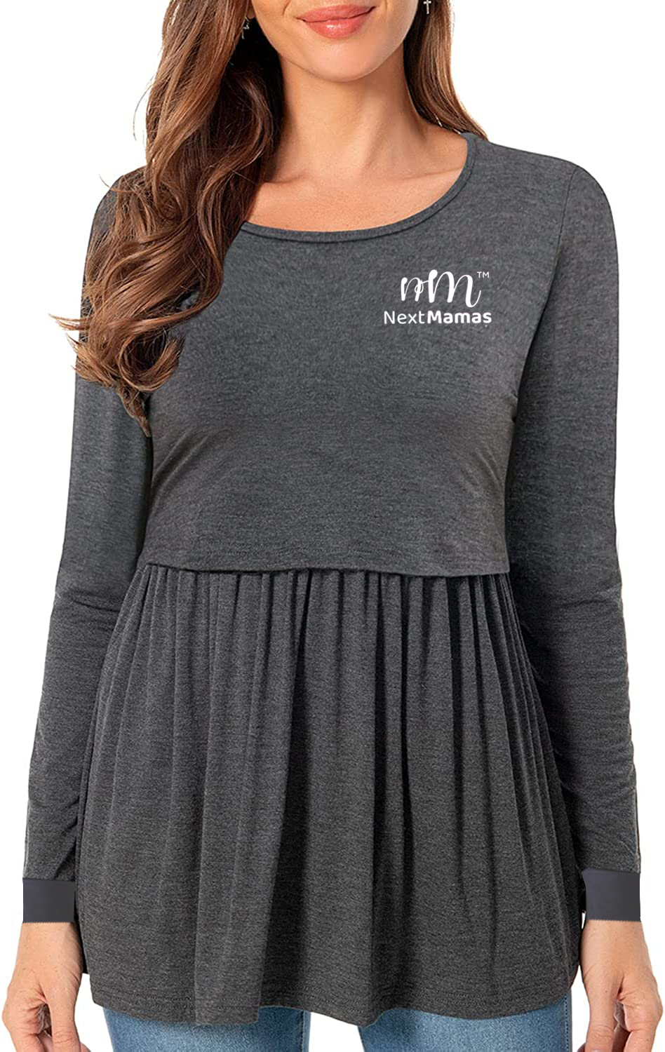 Nursing Gown Breastfeeding Dress - NextMamas