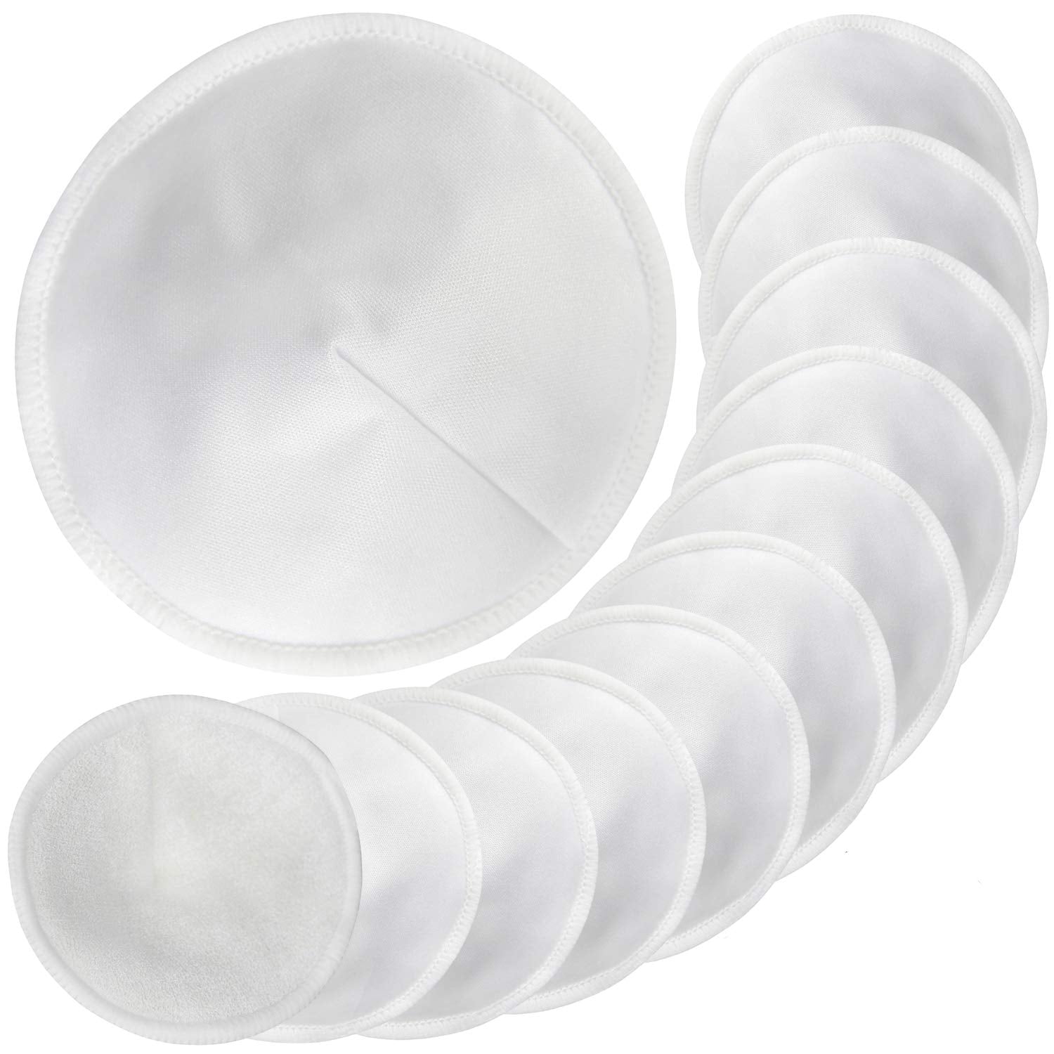 Organic Bamboo Nursing Breast Pads (6 units) | Breastfeeding Nipple Pads for Maternity - Reusable Breast Pads for Breastfeeding - NextMamas