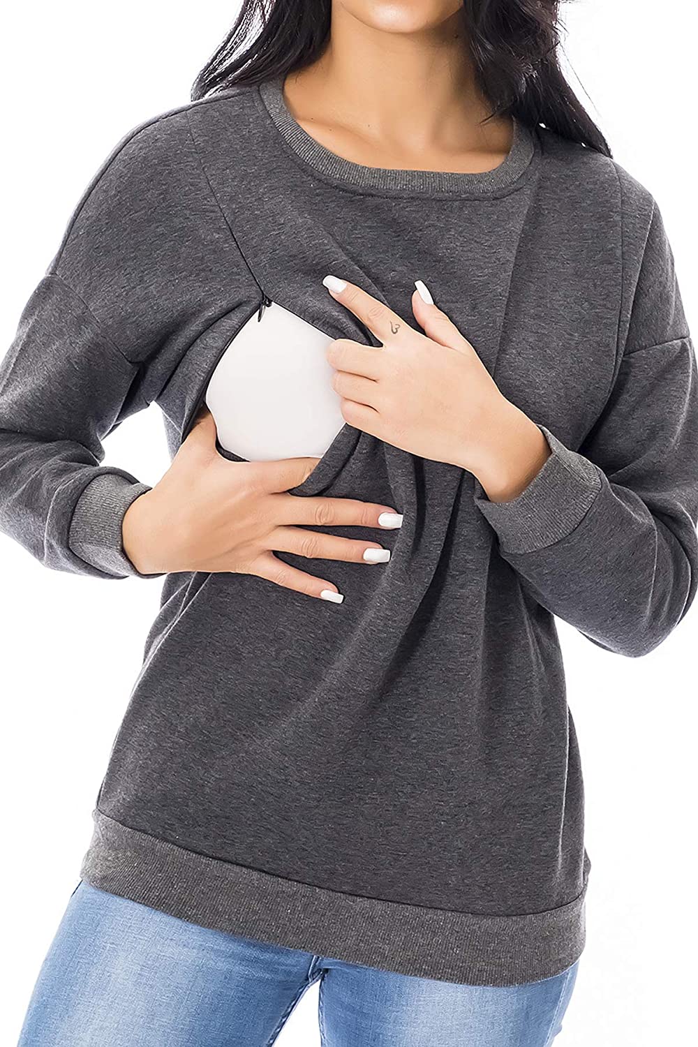 Maternity Nursing Fleece, Sweatshirt - NextMamas