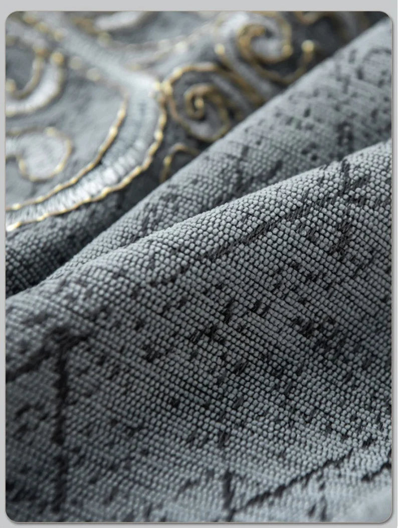 European-Style Embroidered Curtain Set – 52”x96” (1 Panel + 1 Sheer) - NextMamas