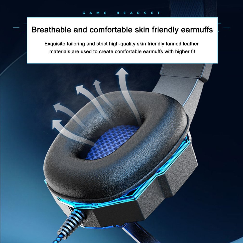 Gaming Headset – Noise-Cancelling with Luminous Wired Design - NextMamas