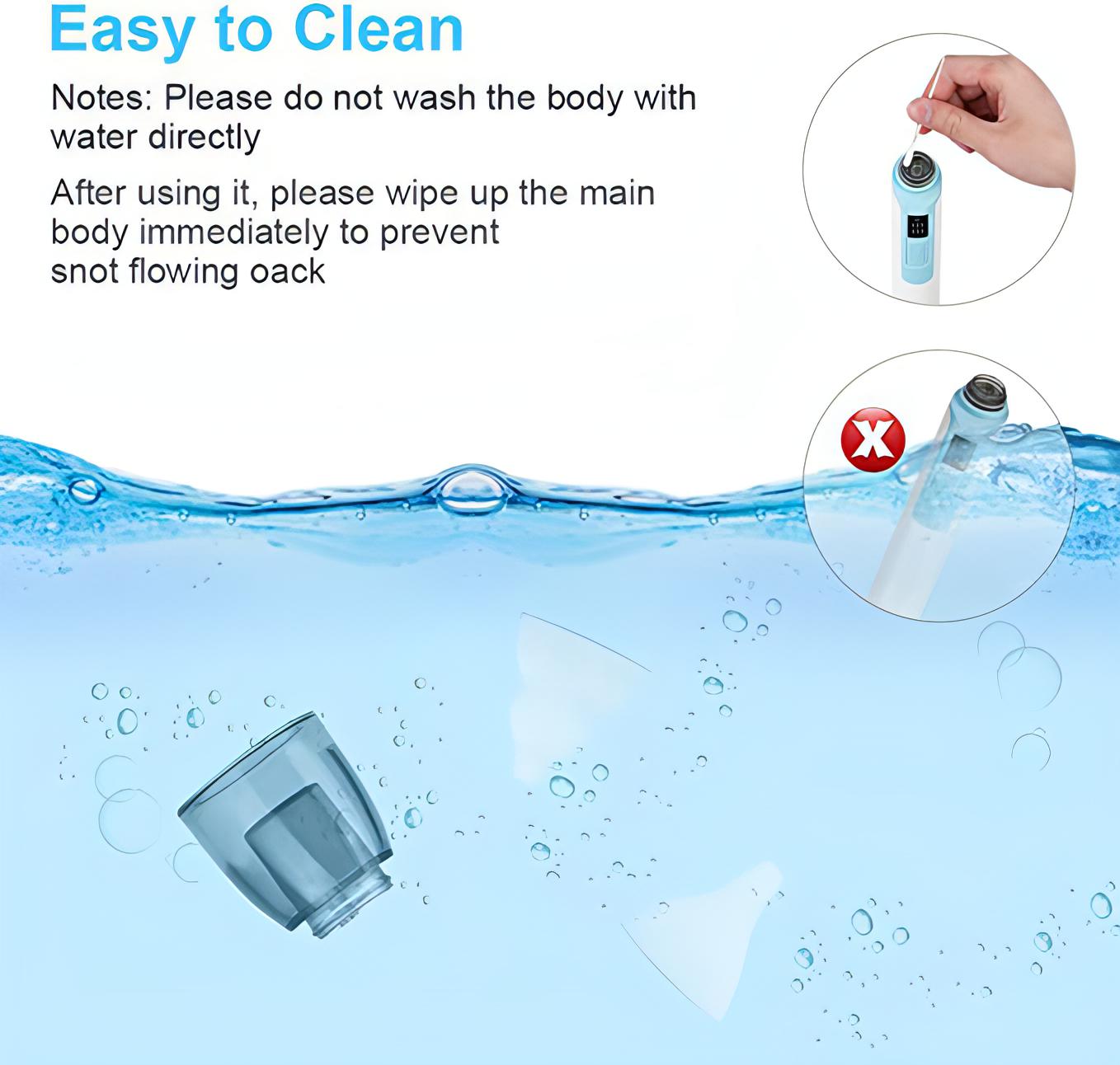 Baby Nasal Aspirator | Baby Electric Nose Cleaner With 6 Suction Levels. - NextMamas