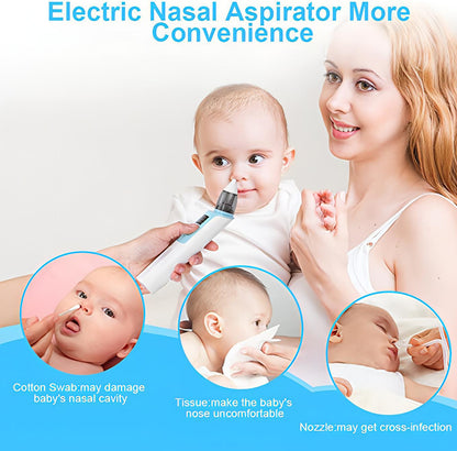 Baby Nasal Aspirator | Baby Electric Nose Cleaner With 6 Suction Levels. - NextMamas