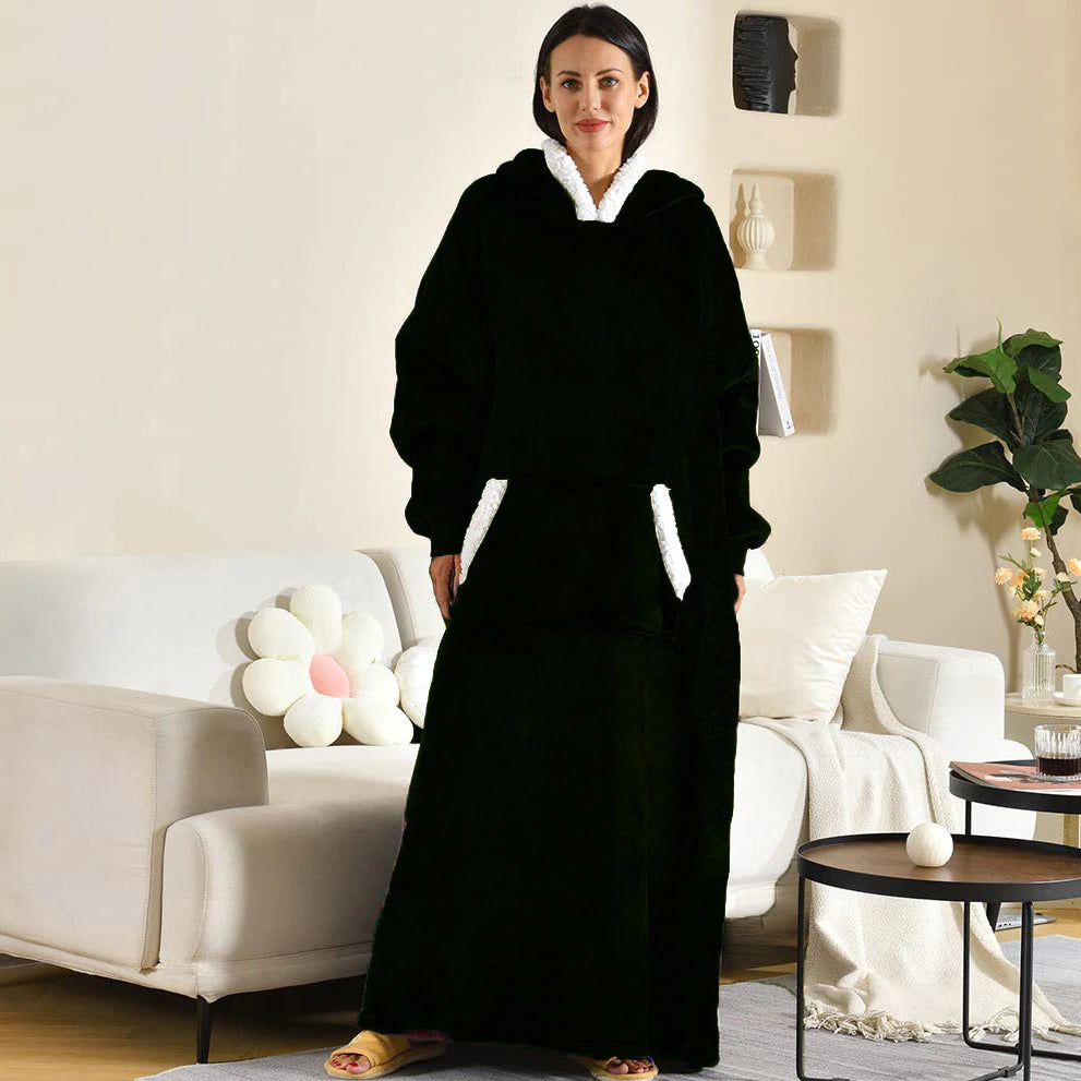 Oversized Hoodie For Adults &amp; Kids  |  Microfiber &amp; Sherpa Wearable Blanket. - NextMamas
