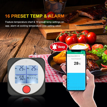 Wireless Food Thermometer – Stainless Steel Probe for Cooking - NextMamas