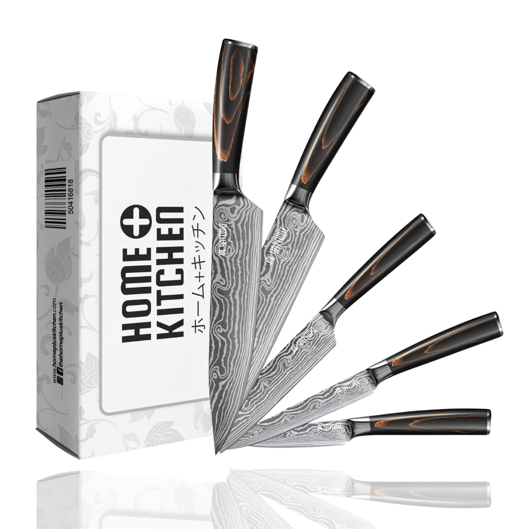 5-Piece Japanese Kitchen Knife Set – Ultra Sharp &amp; Professional - NextMamas