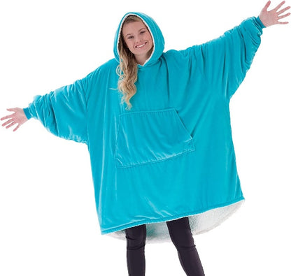 Oversized Hoodie For Adults &amp; Kids  |  Microfiber &amp; Sherpa Wearable Blanket. - NextMamas