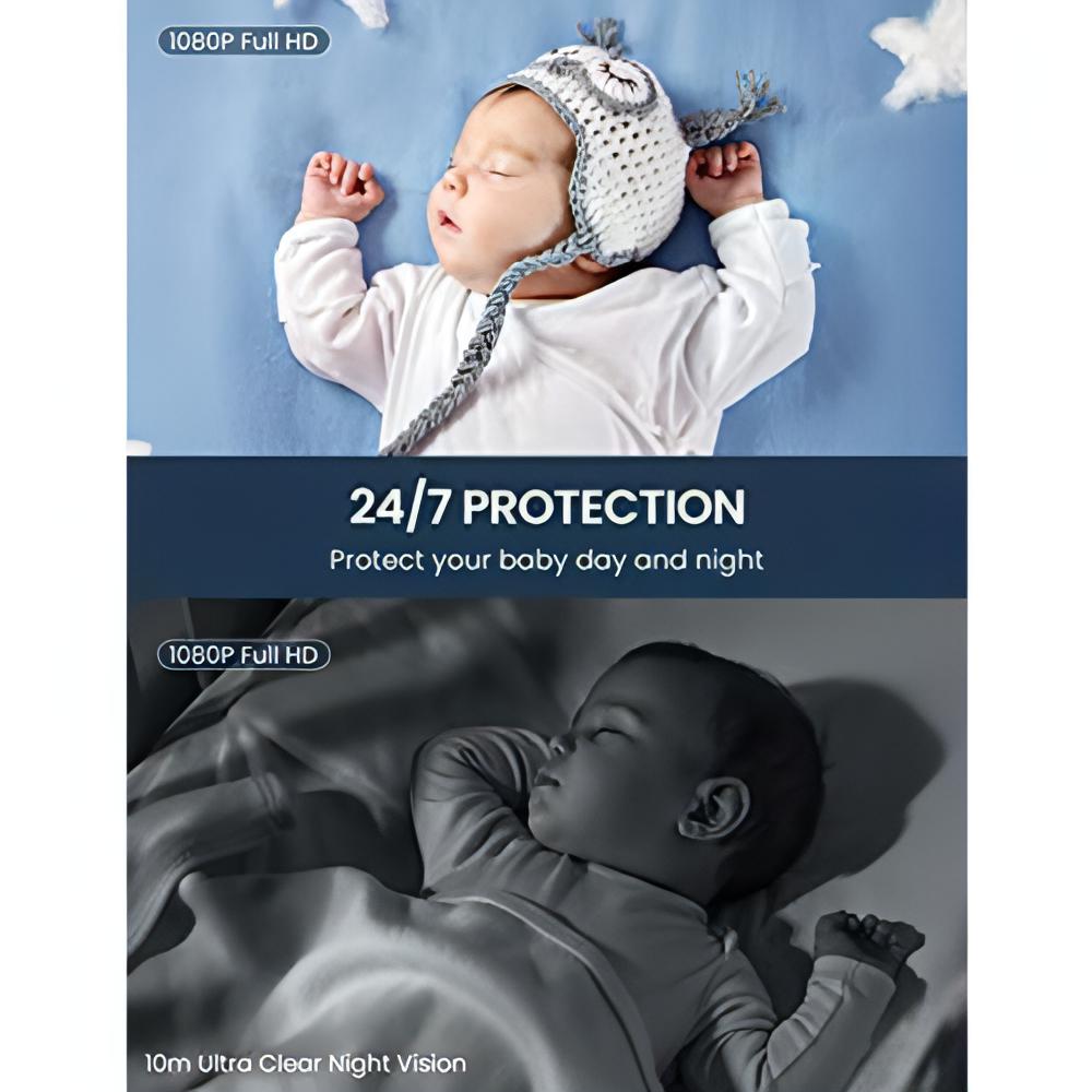 Baby Monitor with Camera &amp; Audio – 3MP Night Vision + Motion Detection - NextMamas
