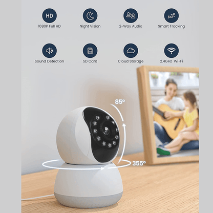 Baby Monitor with Camera &amp; Audio – 3MP Night Vision + Motion Detection - NextMamas