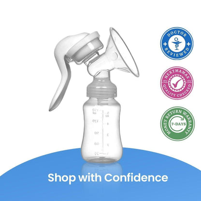 Manual Breast Pump with Pacifier Set | Portable &amp; No Electricity Required - NextMamas