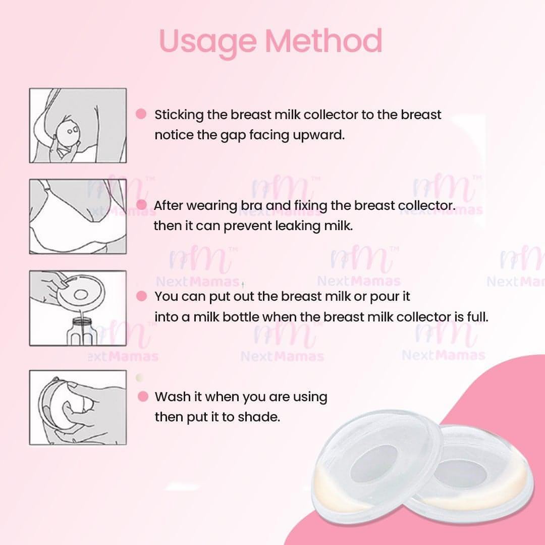 Reusable Breast Milk Collector | Collect Breastmilk Leaks, Breast Shells, Nursing Cups, Milk Saver - NextMamas