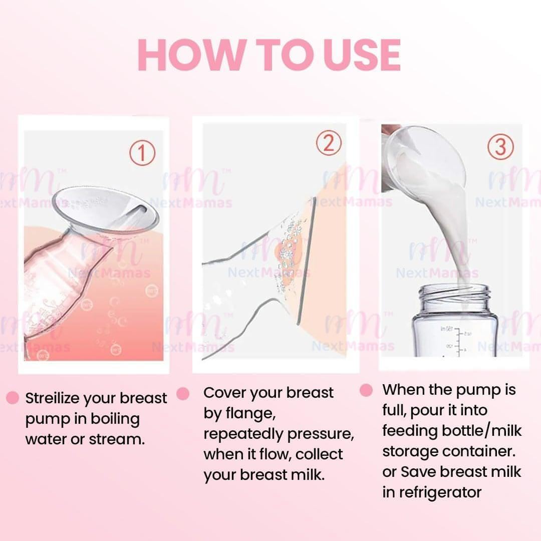 Silicone Manual Breast Pump - NextMamas