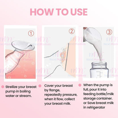 Silicone Manual Breast Pump - NextMamas